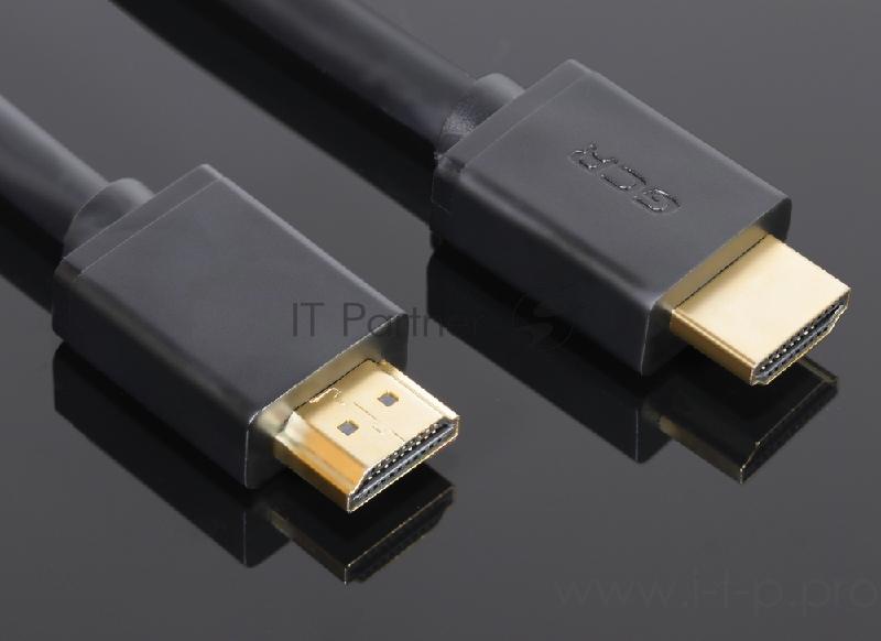 Кабель Greenconnect 7.5m HDMI версия 2.0, HDR 4:2:2, Ultra HD, 4K 60 fps 60Hz/5K*30Hz, 3D, AUDIO, 18.0 Гбит/с, 28/28 AWG, OD7.3mm, тройной экран, черный