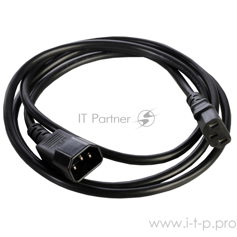 Кабель питания Power Cord Type IEC (C14 to C13) 3 ft (14AWG), 15A, 250V,HF,RoHS/REACH,PBF