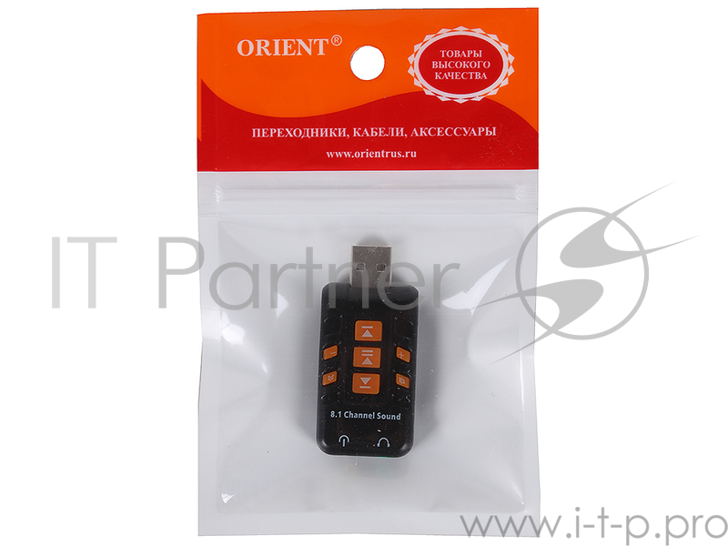 Оборудование USB ORIENT AU-01PL USB адаптер для микрофона и наушников