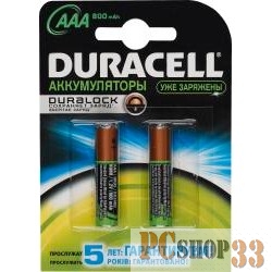 Аккумулятор DURACELL HR03-2BL 850mAh/900mAh (2 шт. в уп-ке)