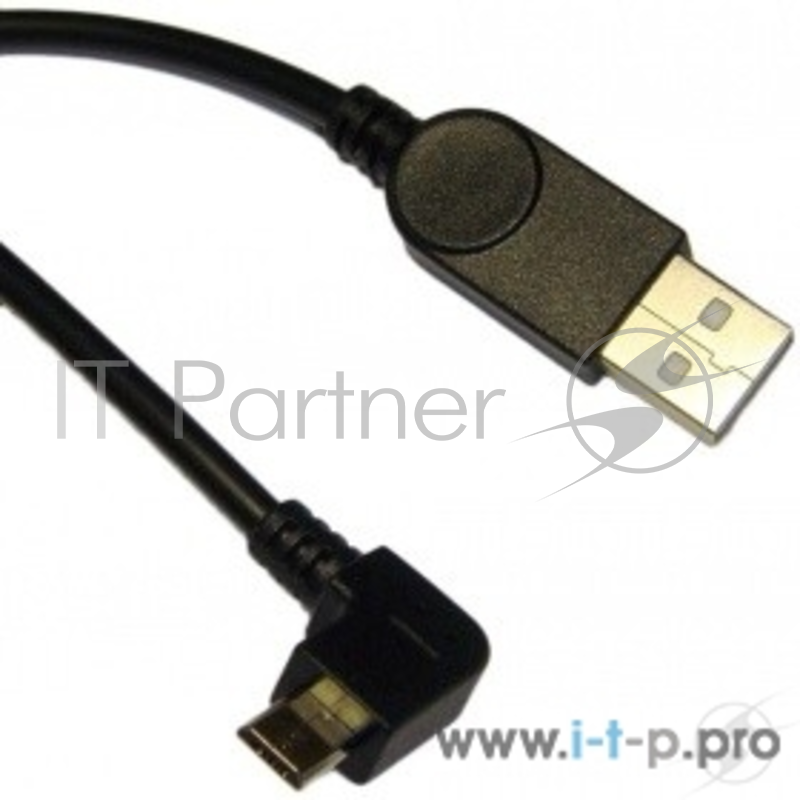 Кабель USB 2.0 Orient MU-215B2, Am -> micro-Bm (5pin) угловой, правый поворот 90град, 1.5 м, черный