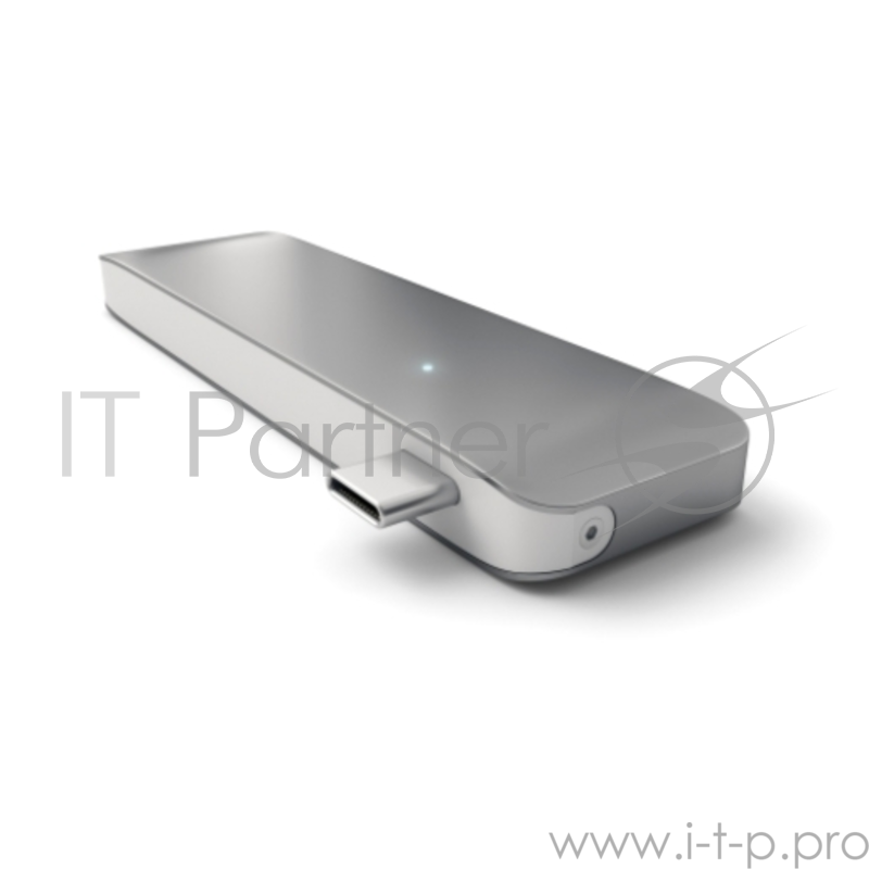 USB-хаб Satechi Type-C USB Hub для Macbook с портом USB-C. Порты: 3 x USB 3.0, SD, microSD. Цвет серый.
