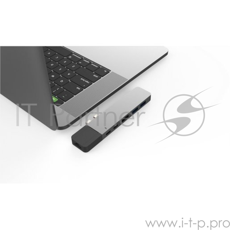 USB Хаб Hyper HyperDrive NET 6-in-2 Hub для USB-C MacBook Pro/Air. Порты: 2 х USB Type-C, 2 x USB 3.1, 4K HDMI, Gigabit Ethernet. Цвет серебряный.