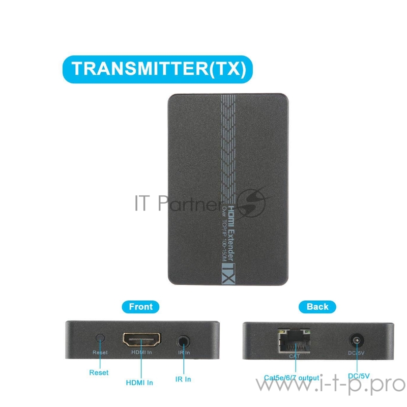 Удлинитель GreenconnectHDMI Full HD +3D+ звук до 150m (передатчик+приемник) + IR, GL-v100ER