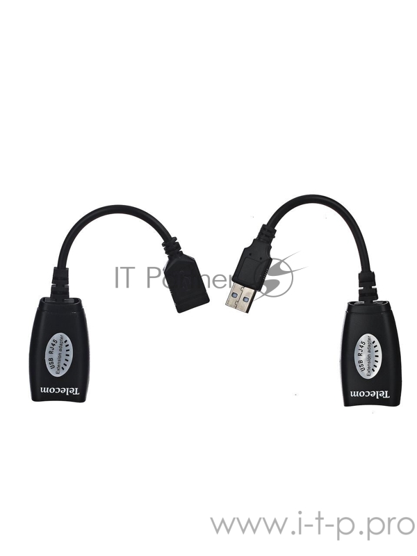 Адаптер-удлинитель USB-AMAF/RJ45, по витой паре до 45m , Telecom <TU824>