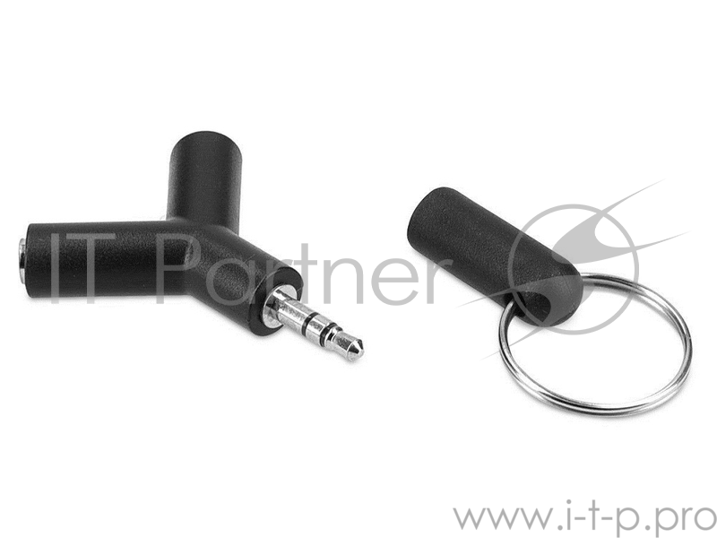 Аудио адаптер-разветвитель для 2-х наушников jack 3.5 mm (3-pole) ->2 x jack 3.5 mm 3-pole), черный, ORIENT C785