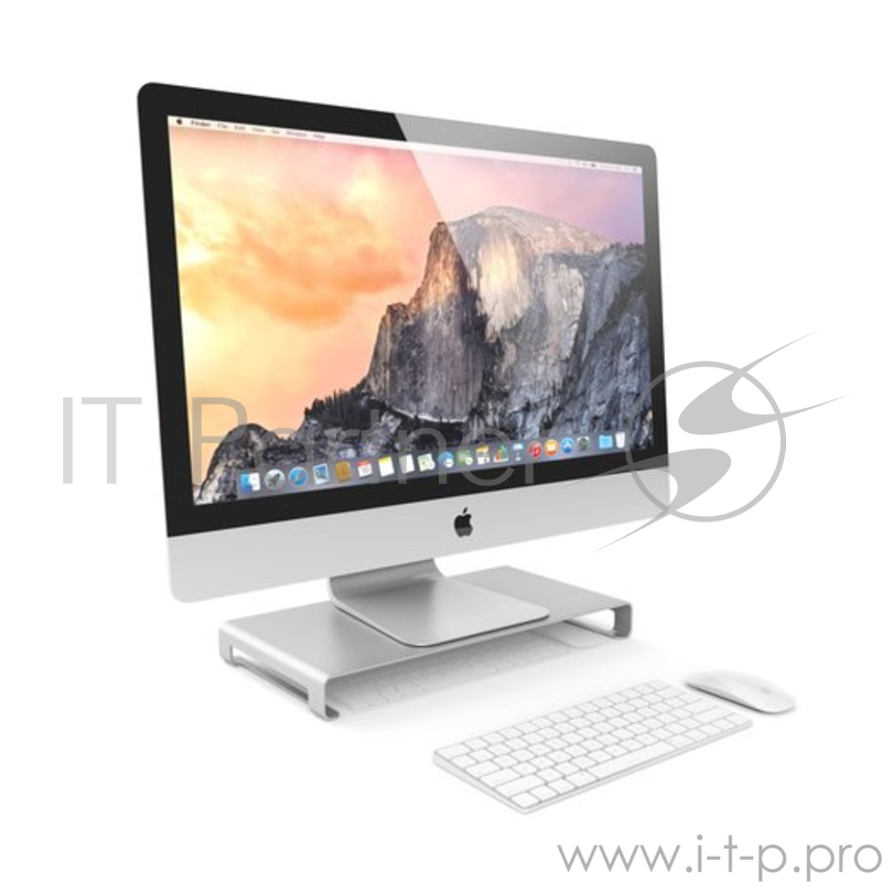 Подставка для монитора Satechi Universal Aluminum Unibody Monitor Stand. Материал алюминий. Цвет серебряный.