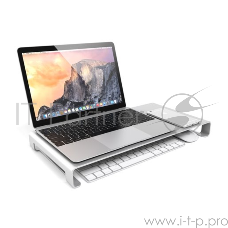 Подставка для монитора Satechi Universal Aluminum Unibody Monitor Stand. Материал алюминий. Цвет серебряный.