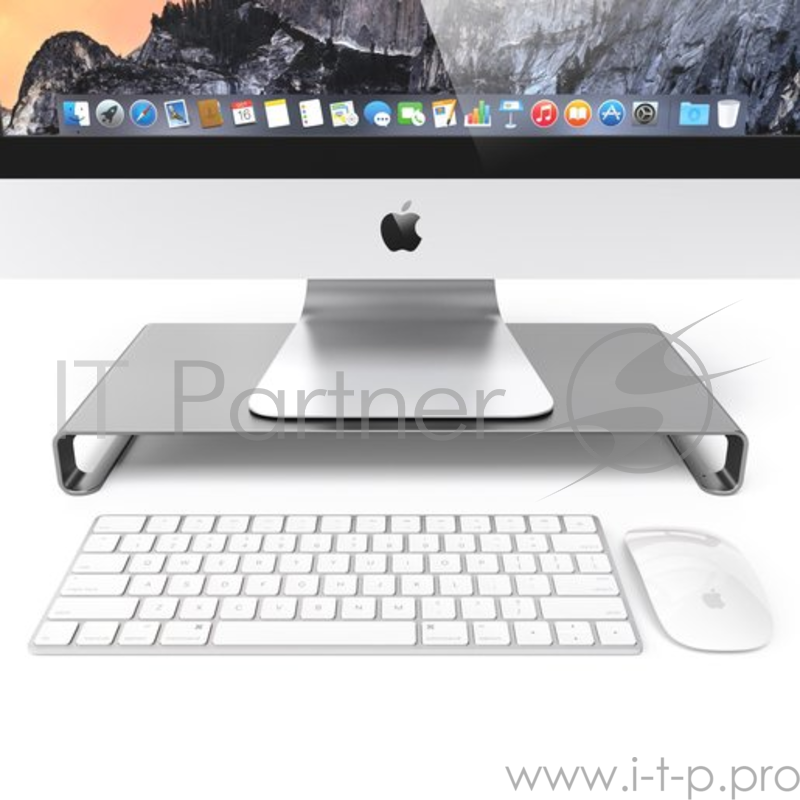 Подставка для монитора Satechi Universal Aluminum Unibody Monitor Stand. Материал алюминий. Цвет серый космос.