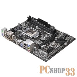 Материнская плата ASRock H81M-DGS R2.0 RTL {S1150, H81, DDR3, 5.1ch-Audio, PCI-E, GBL, SATAII, DVI, D-Sub, mATX (uATX)}