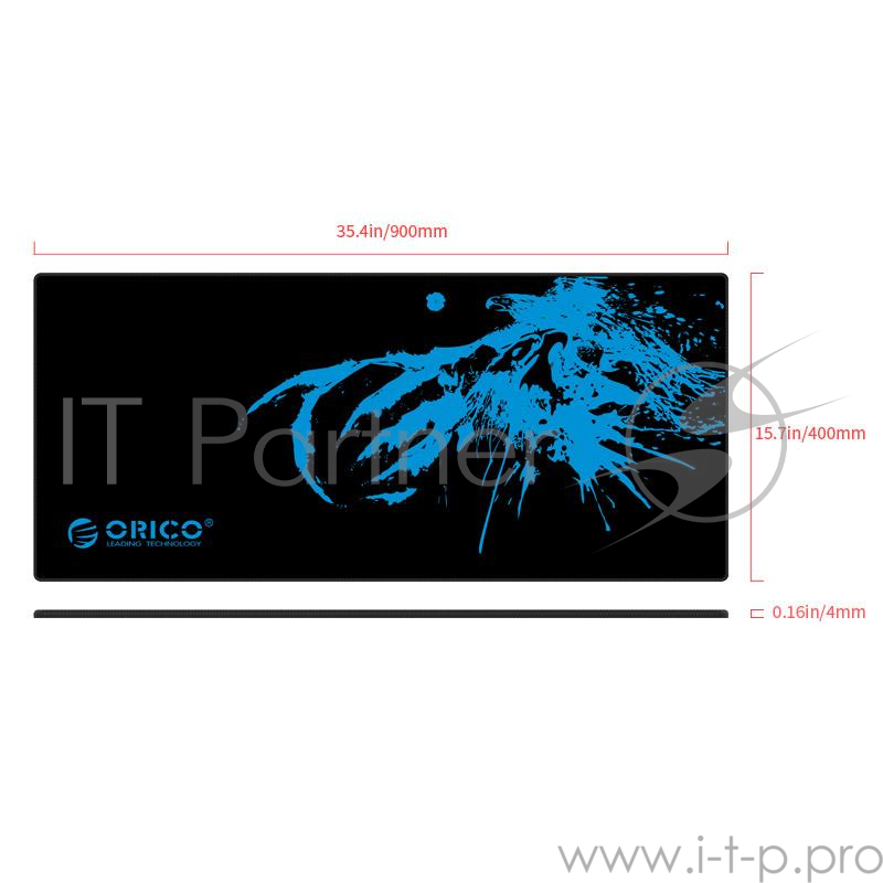 Коврик для мыши Orico MPA9040 (чёрный)