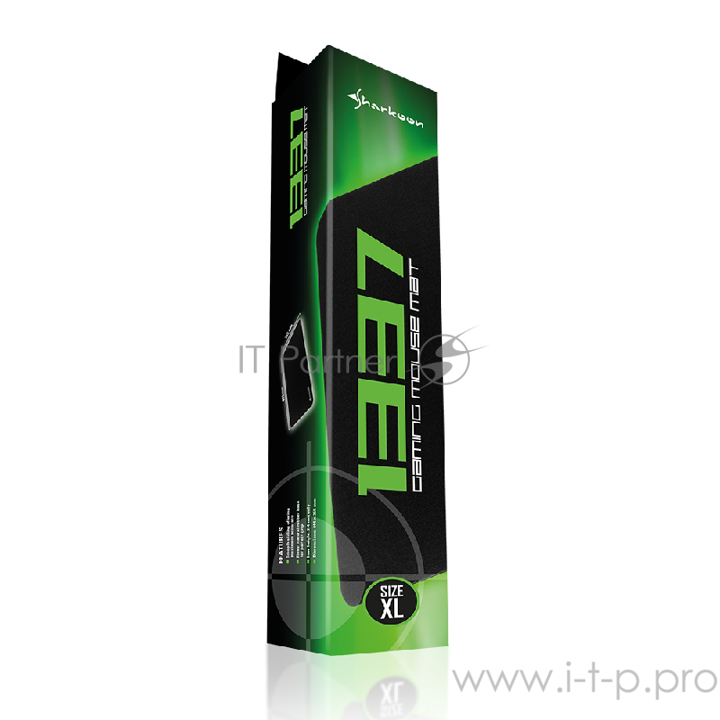 Игровой коврик для мыши Sharkoon 1337 XL чёрный (444 x 355 x 2,4 мм, текстиль, резина)