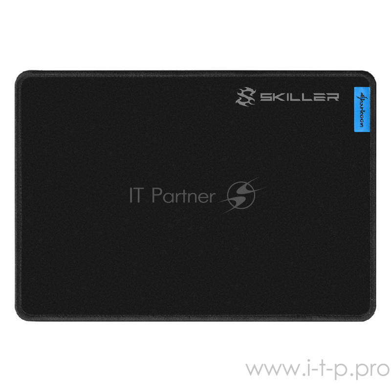 Игровой коврик для мыши Sharkoon SGP1 M чёрный (280 x 195 x 2,5 мм, обмётка, текстиль, резина)