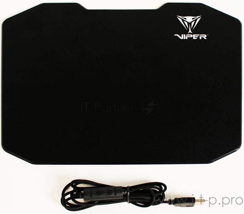 Игровой коврик для мыши Patriot Viper LED mouse pad (354 x 243 x 6 мм, RGB подсветка, USB, полимер, резина)