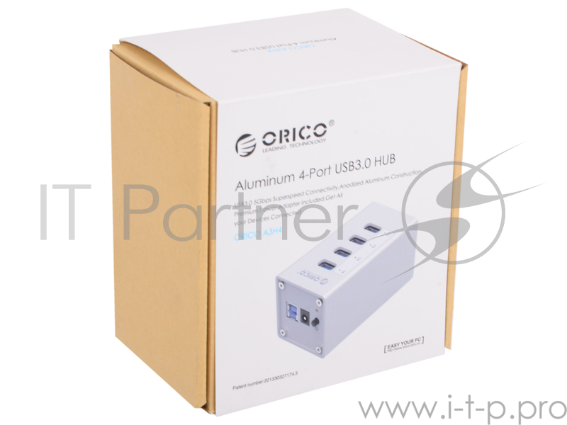 USB-концентраторы ORICO A3H4-SV USB-концентратор ORICO A3H4 (серебряный)