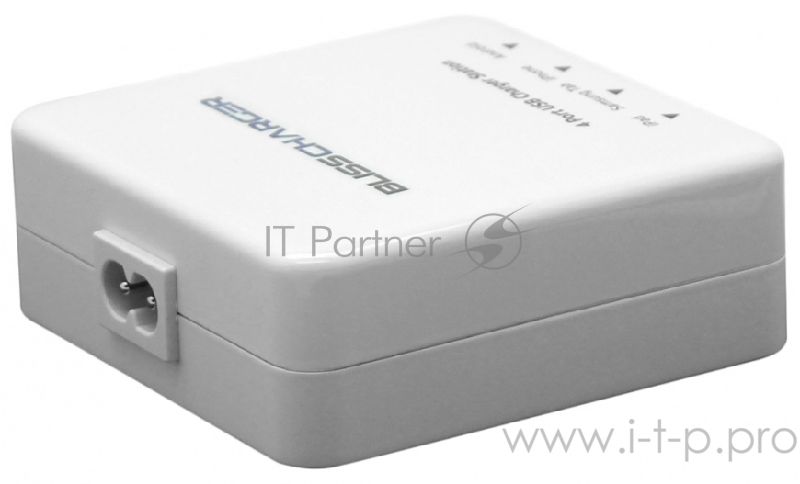 Сетевое зарядное устройство Bliss Charges BC46, 4 USB, 6000мАч, Белый