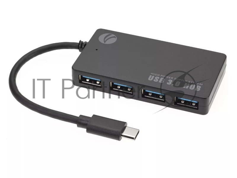 Концентратор (Хаб) USB3.1 Type-CM --> 4*USB3.0 (F) VCOM <с>