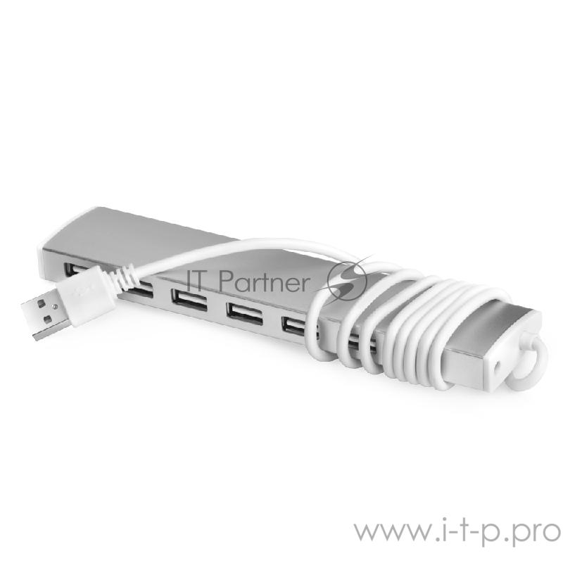 Разветвитель Greenconnect USB 2.0 GCR-UH217S на 7 портов 0,5m , silver