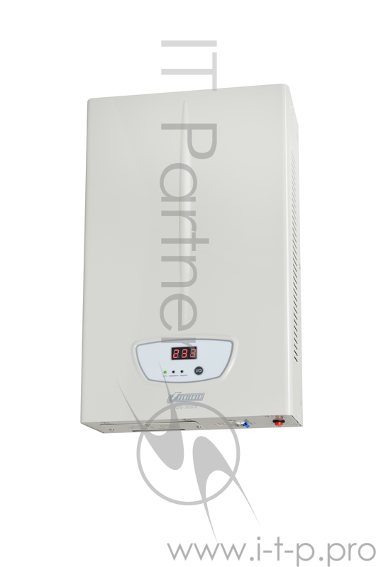 Стабилизатор POWERMAN AVS 3000S, ступенчатый регулятор, цифровые индикаторы уровней напряжения, 3000ВА, 140-260В, максимальный входной ток 20А, клеммная колодка, IP-20, навесного исполнения, 430мм х 250мм х 80мм, 7,16 кг. Stabilizer POWERMAN AVS 3000