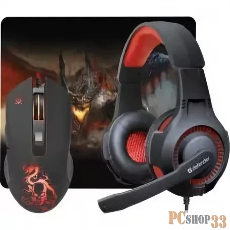 Клавиатура Defender Devourer MHP-006 52006 {Игровой набор, мышь+гарнитура+ковер}