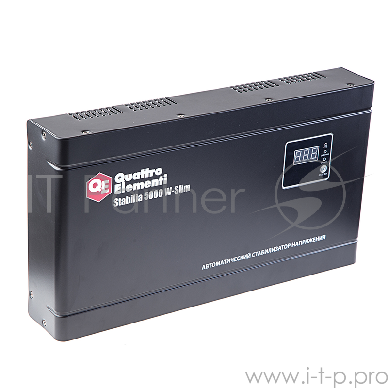 Стабилизатор напряжения QE Stabilia 5000 W-Slim 5000ВА 140-270В 9.9кг настенный