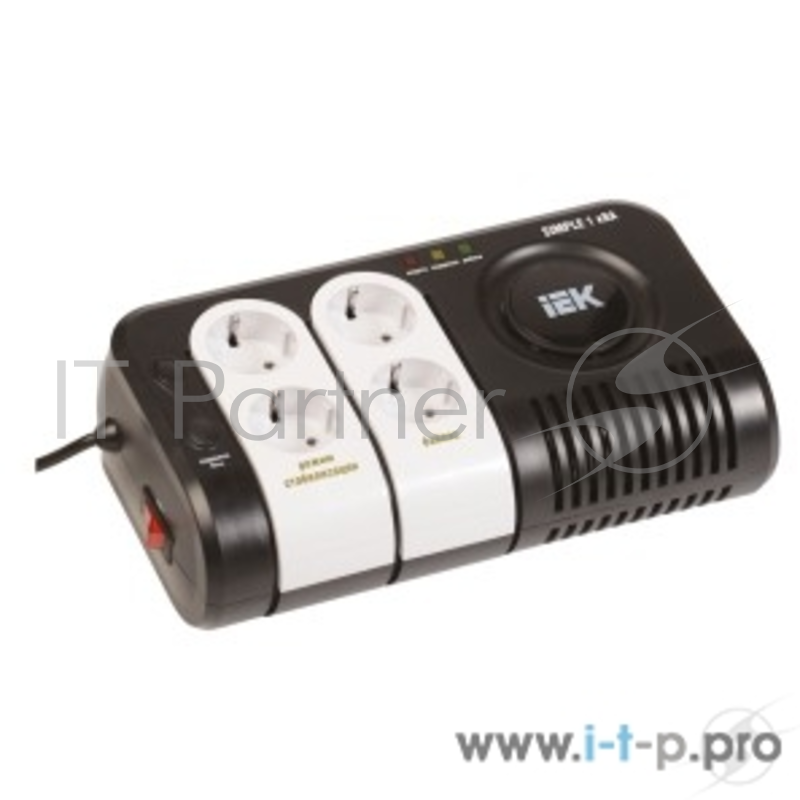 Стабилизатор напряжения IEK Simple 1кВА однофазный 220В 1000Вт IVS25-1-01000