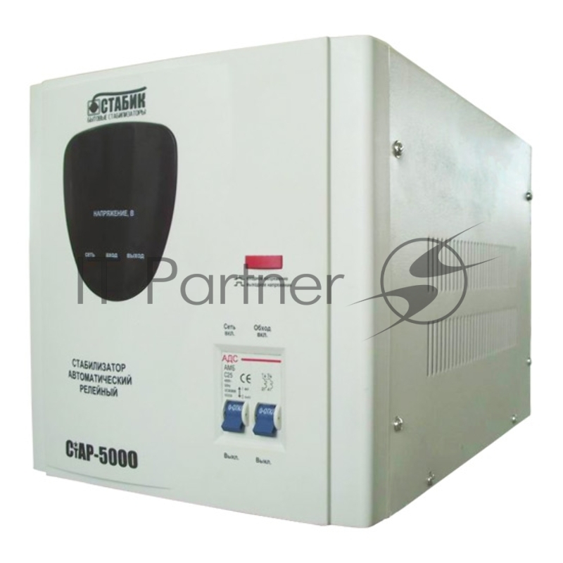 Стабилизатор СТАБИК СтАР-5000 однофазный, цифровой 220В 5000ВА вх.:140-270В