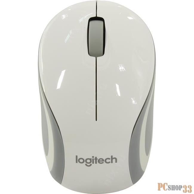 Мышь 910-002735 Logitech Wireless Mini Mouse M187 White-Silver USB