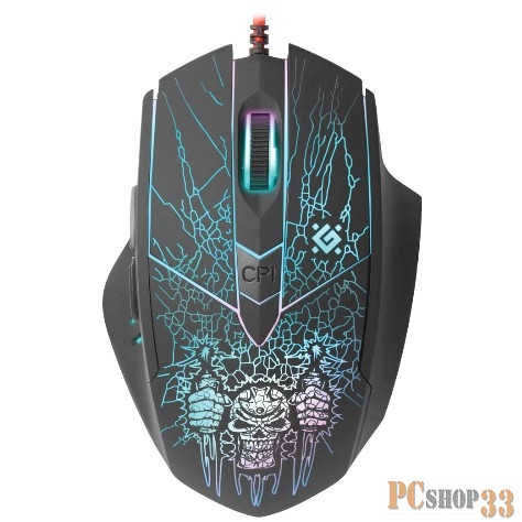 Мышь Defender Doom Fighter GM-260L 52260 {Проводная игровая мышь, оптика,6кнопок,800-3200dpi}