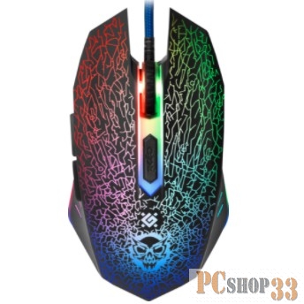 Мышь Defender Shock GM-110L 52110 {Проводная игровая мышь, оптика,6кнопок,800-3200dpi}