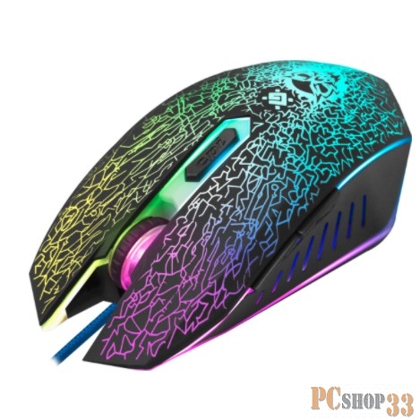 Мышь Defender Shock GM-110L 52110 {Проводная игровая мышь, оптика,6кнопок,800-3200dpi}