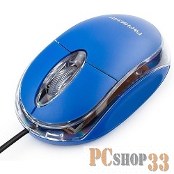 Клавиатуры, мыши Гарнизон Мышь GM-100B, USB, чип- Х, синий, 1000 DPI, 2кн.+колесо-кнопка