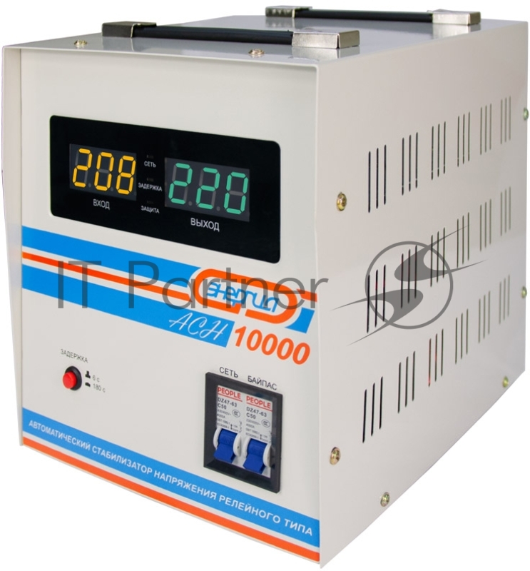 Cтабилизатор ЭНЕРГИЯ АСН-10 000 с цифр. дисплеем ВА 10000 Напряжение входа (рабочее)В 140-260 кВт7