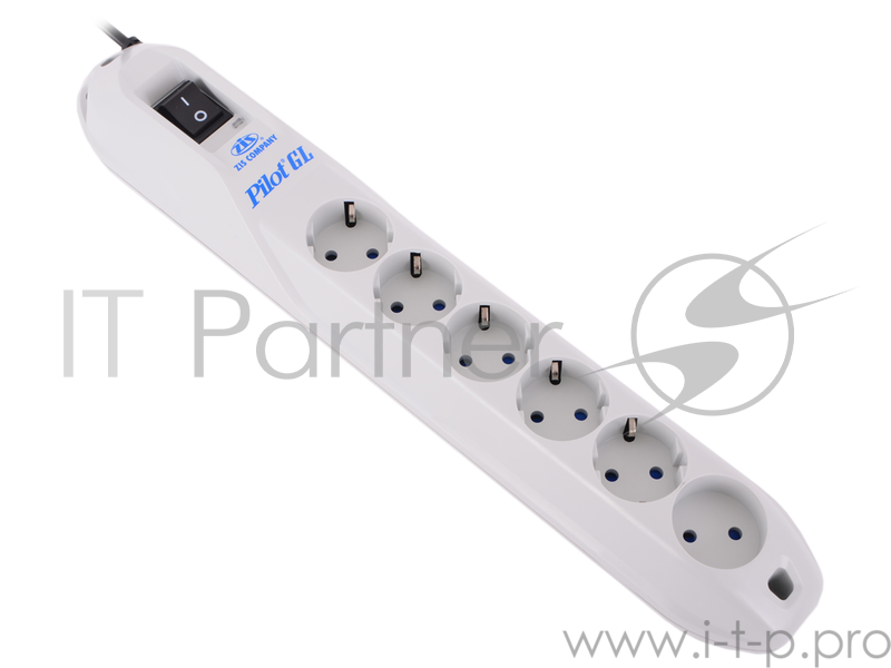 Сетевой фильтр ZIS Фильтр Pilot - GL {5 евро, 1 росс.} 1.8 м {арт.004 -GL-6}