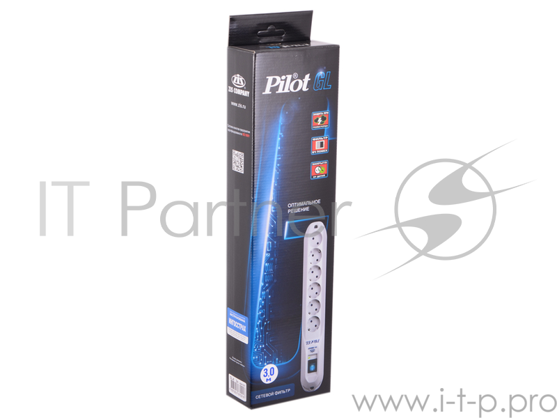 Сетевой фильтр ZIS Фильтр Pilot - GL {5 евро, 1 росс.} 3 м {арт.021-GL-6}