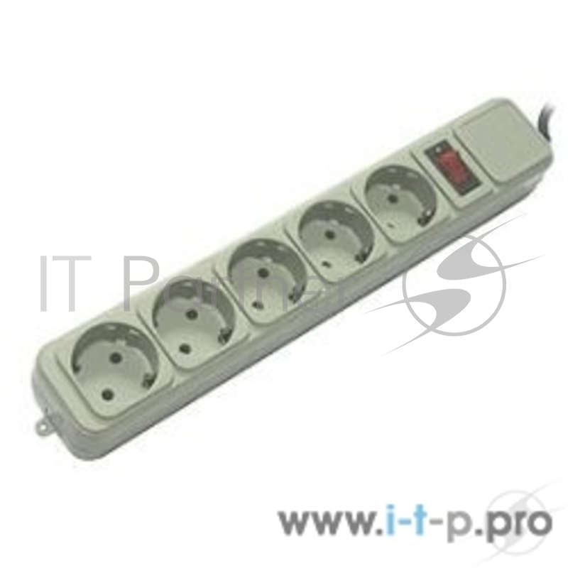 Сетевой фильтр PowerCube Фильтр B, 3.0м, 5 евророзеток (SPG-B-10), серый