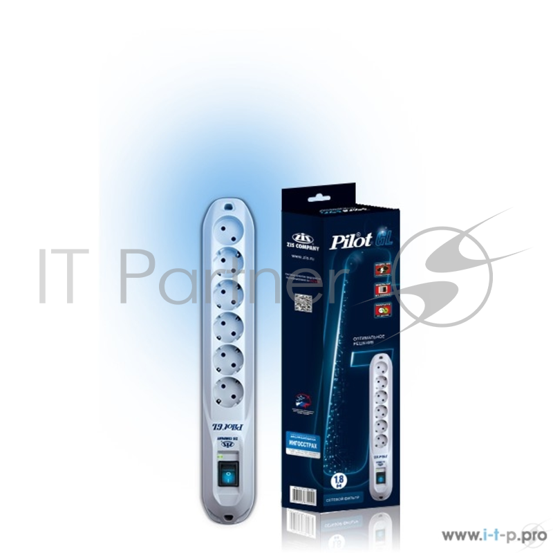 Сетевой фильтр ZIS Фильтр Pilot - GL {5 евро, 1 росс.} 5м