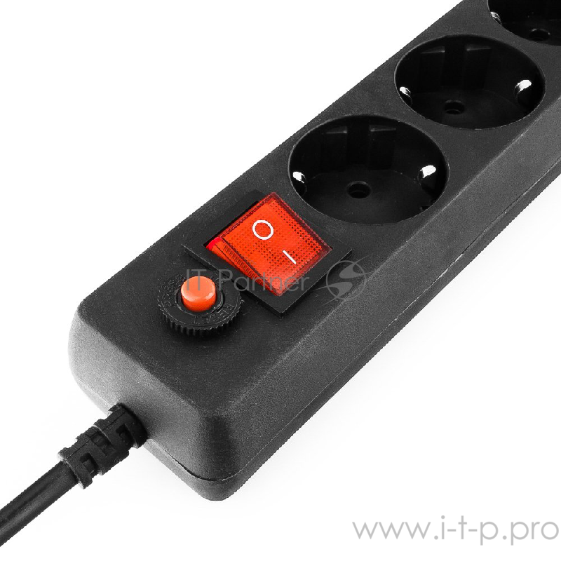 Сетевой фильтр Gembird Сетевой фильтр Гарнизон EHB-10 3.0м 6 розеток черный