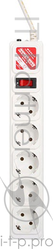 Сетевой фильтр Powercube SPG-B-15-WHITE 5м (5 розеток) белый (коробка)