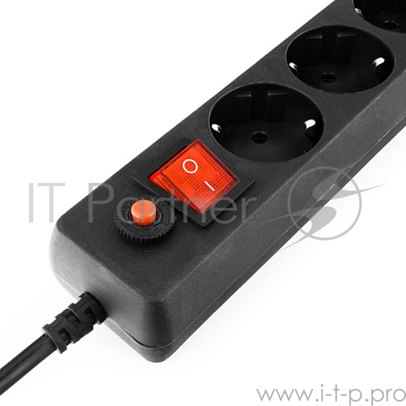 Сетевой фильтр Гарнизон ЕНB15 5,0 м, 6 розеток ЧЕРНЫЙ