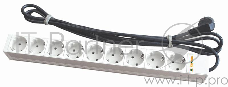 Блок распределения питания Conteg DP-RP-09-SCHU гор.размещ. 9xSchuko базовые 16A Schuko