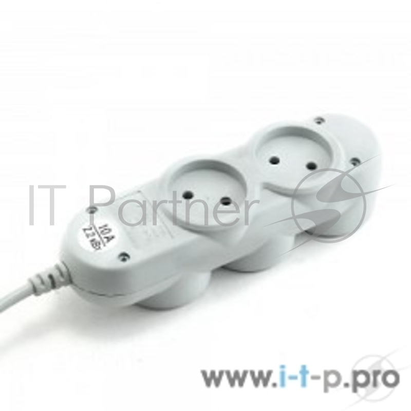 Сетевой фильтр PowerCube Удлинитель бытовой (PC-Y-5-32-1,5) 16А, 1.5м, 3 роз.с/з+2 роз.б/з,3500Вт, 1,00 мм2