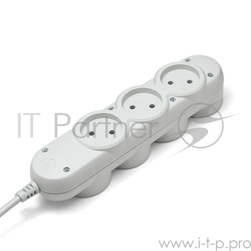 Бытовой удлинитель PowerCube, 4+3 розетки, 3500 Вт, 16 А, 1.5 м