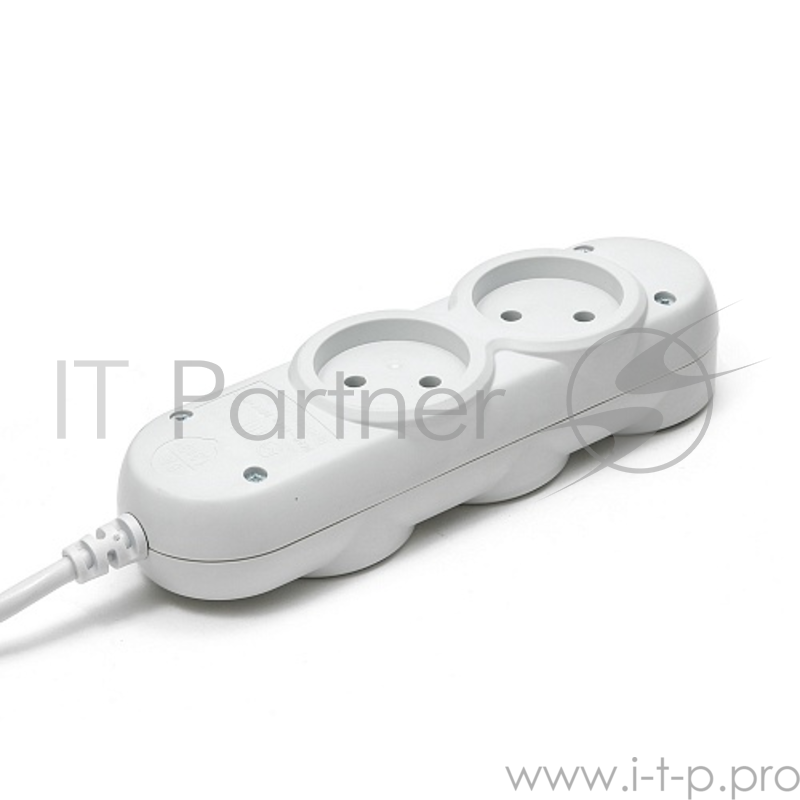 Бытовой удлинитель PowerCube, 5 розеток, 1300 Вт, 6 А, 3.0 м