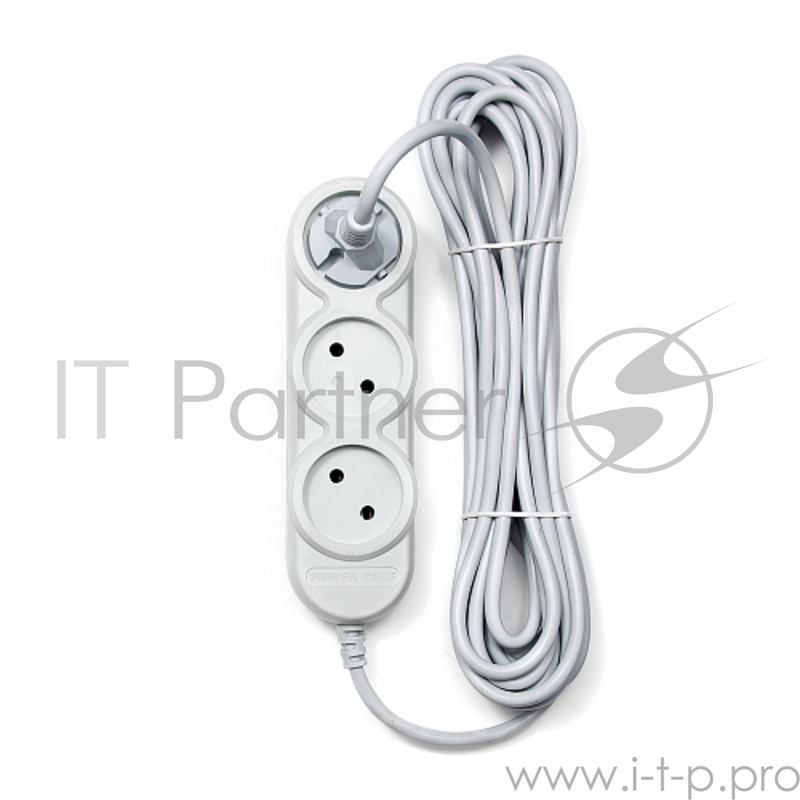 Бытовой удлинитель PowerCube, 5 розеток, 1300 Вт, 6 А, 5.0 м