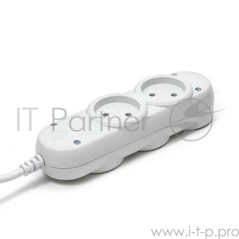 Бытовой удлинитель PowerCube, 5 розеток, 2200 Вт, 10 А, 3.0 м