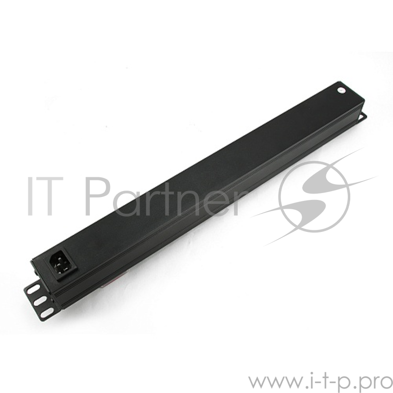 Блок 1 вход С14/ 8 евророзеток с защитой для 19. C14. MAX-19. 16A. 1U.