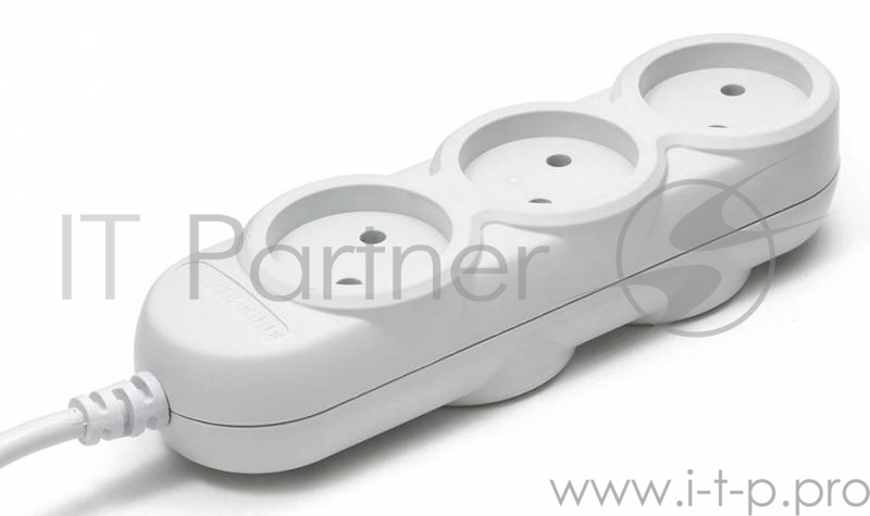 Сетевой удлинитель Powercube PC-Y-1-05-1,5 1.5м (5 розеток) серый (пакет ПЭ)