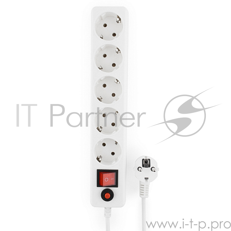 Сетевой фильтр Гарнизон ЕНLW-4 0,5 м 5 розеток белый