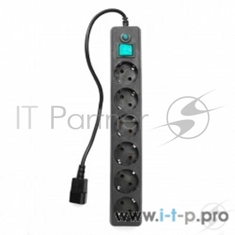 Сетевые фильтры Gembird Сетевой фильтр Гарнизон EHB-0 0,5 м 6 розеток черный для UPS